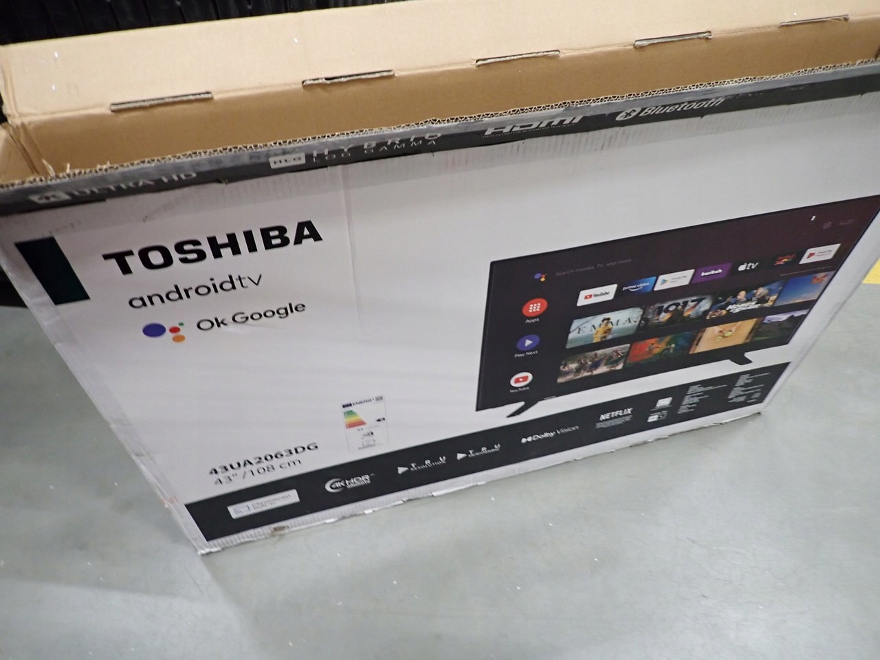 Telewizor TOSHIBA 43UA2063DG UHD AndroidTV-Uszkodzony Marka Toshiba
