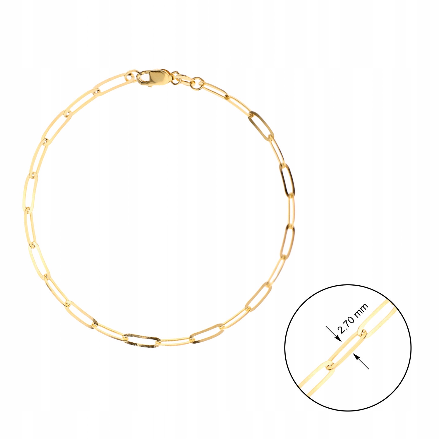 Dámský náramek Harf zlato 19 Cm