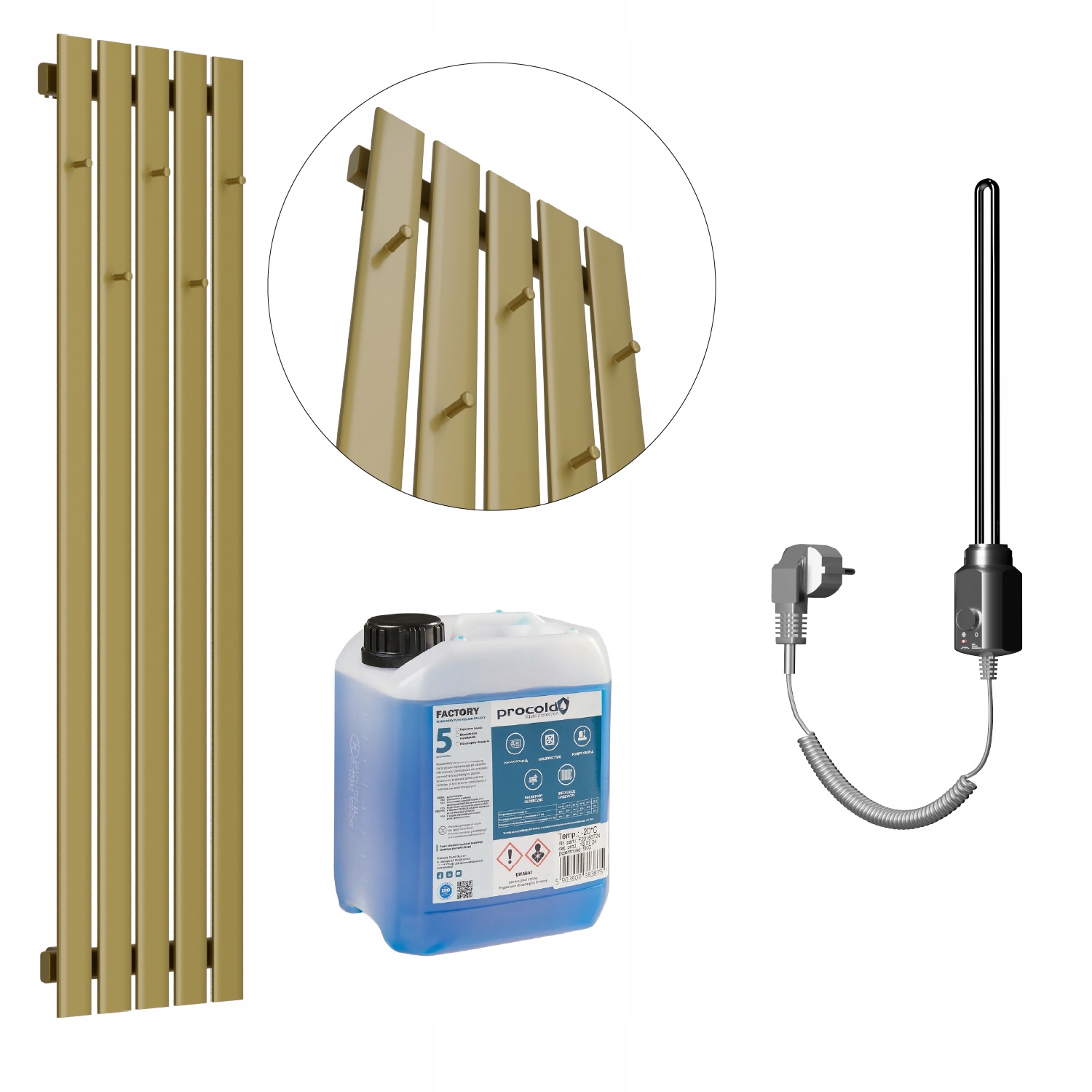 Set Elektrický ohřívač Bellohook 140x38 Antik Světlý