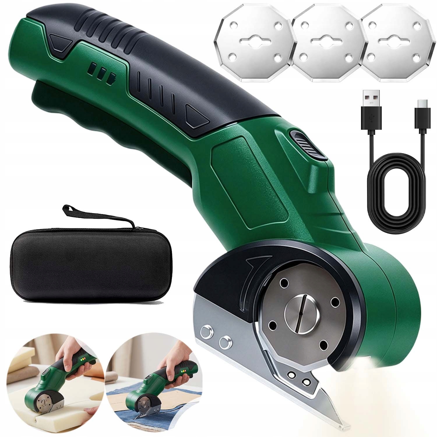 Elektrické Nůžky Na Stříhání Tkanin, Bezdrátový Řezací Nástroj 2000 Mah