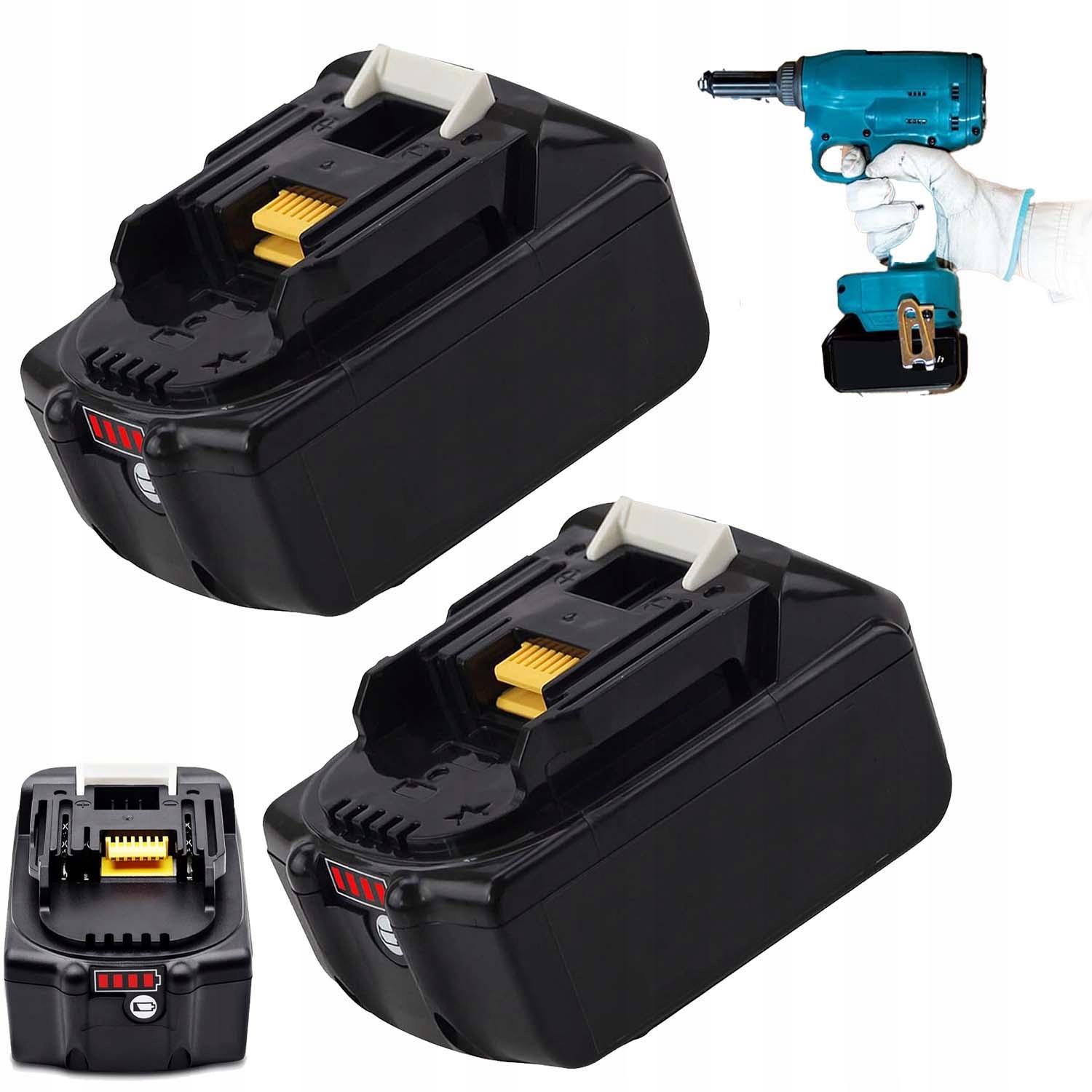 Akumulátor Baterie 18V 3000MAH 2 Ks Kompatibilní S BL1860B BL1855 BL1820B