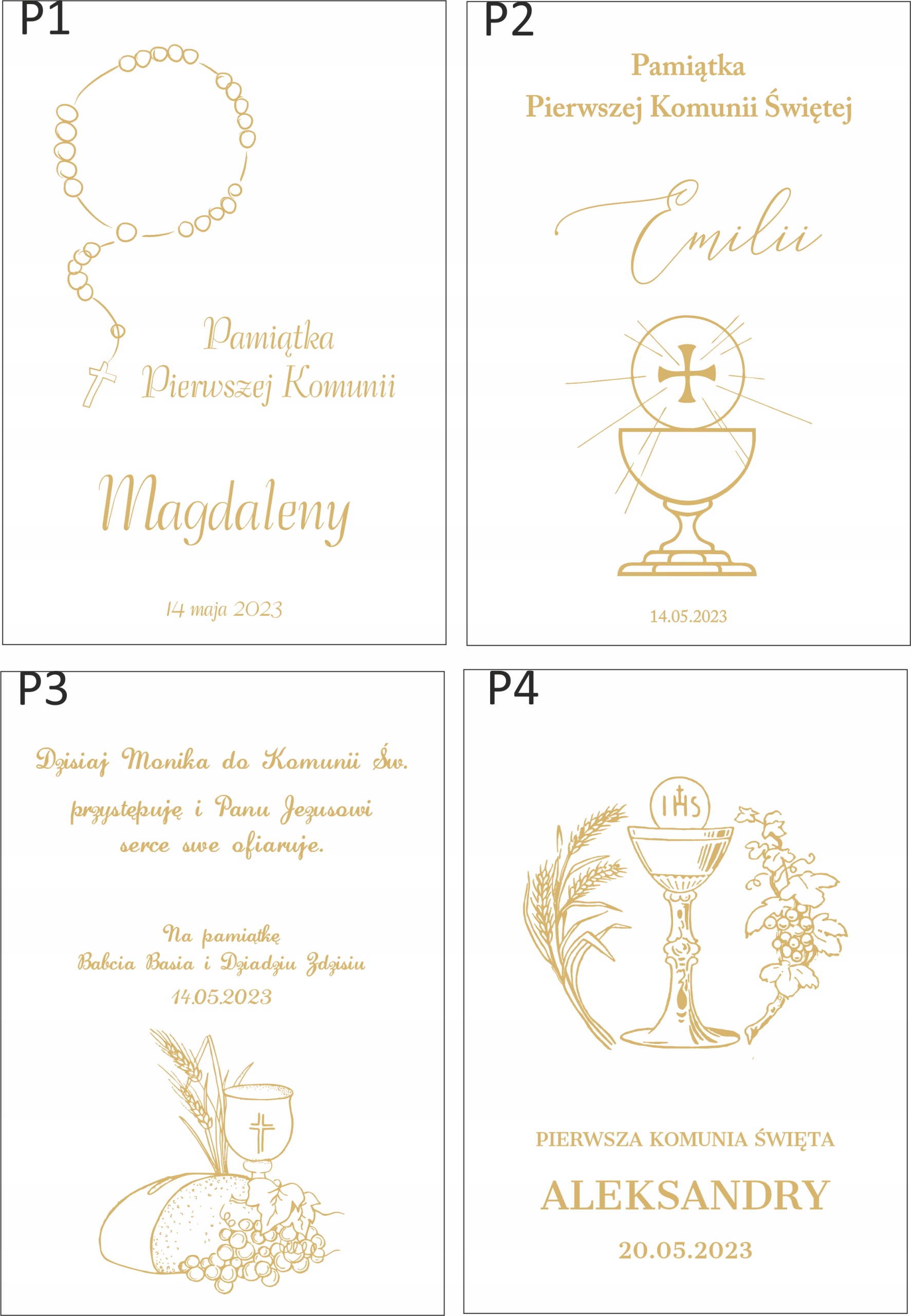 Prezent PAMIĄTKĄ PIERWSZEJ KOMUNII ŚWIĘTEJ biblia Szerokość produktu 16 cm