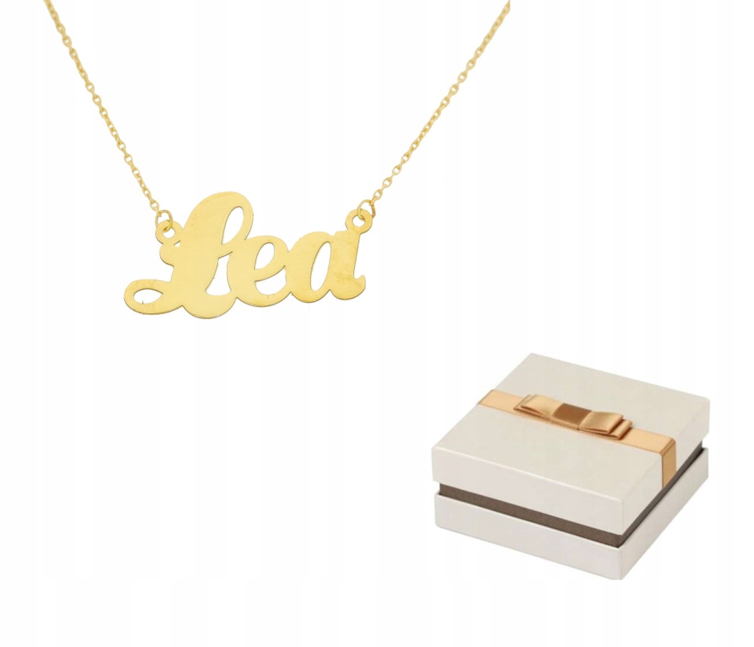 Zlato 585 Zlatý náhrdelník Jméno Lea 14 karátů ZN44