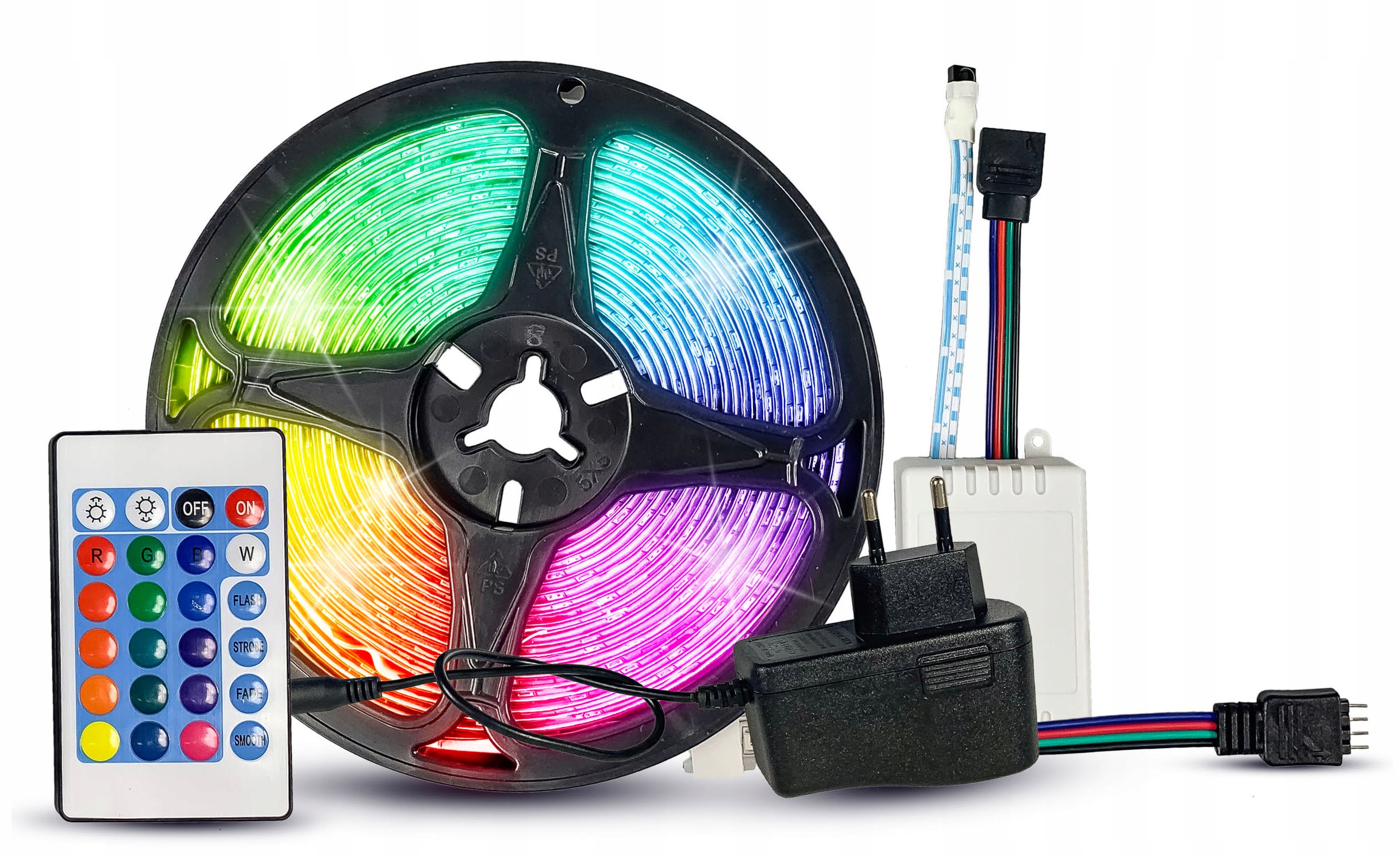 

Taśma Led Rgb IP65 5m Pilot+ Zasilacz 24W Zestaw