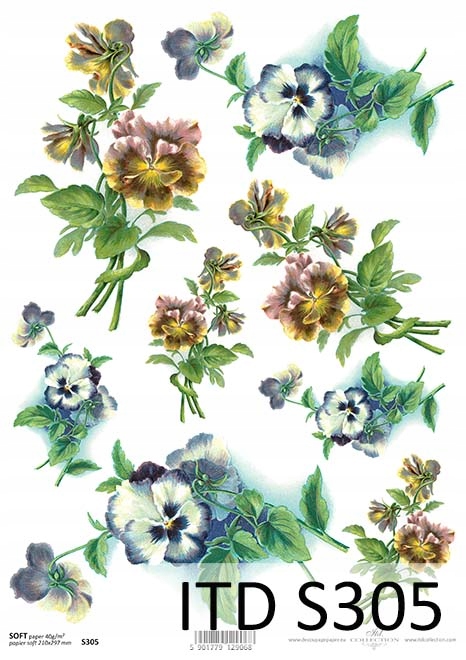 Papier Soft S0305 cienki A4 decoupage
