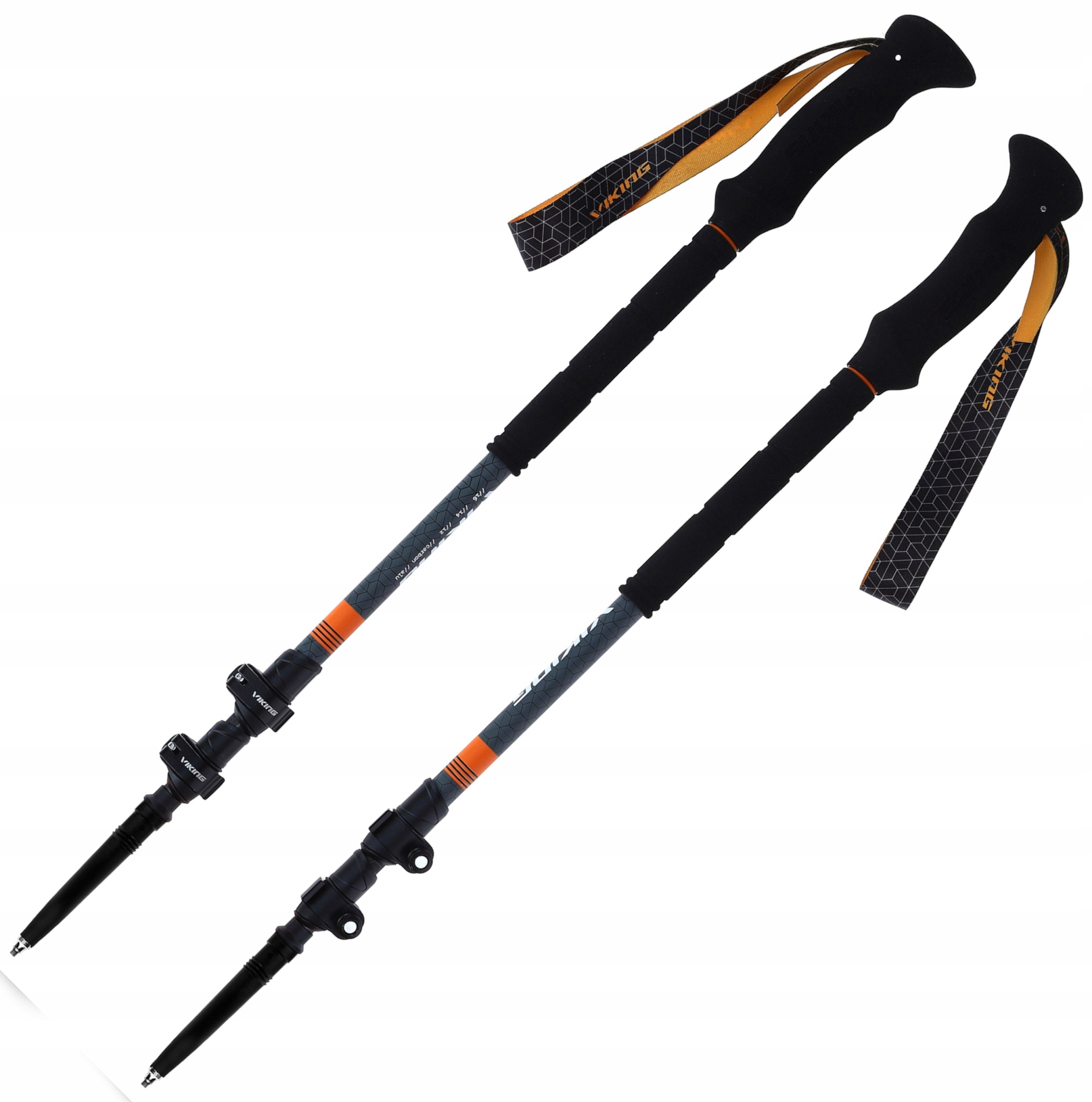 Kije Viking Kangri Skitouring Składane Carbon Alu