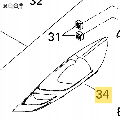 705001469 корпус лампи лівий Can-Am Spyder