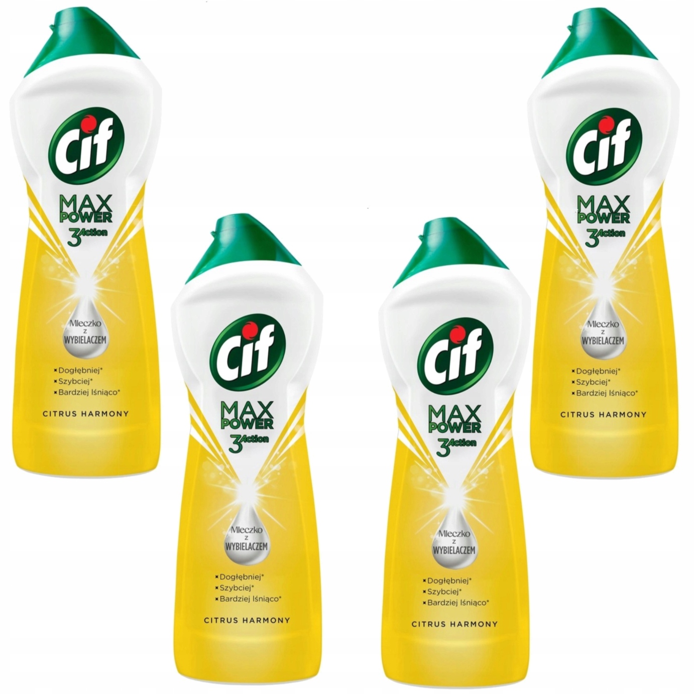 Levně Cif Max Citrus Harmony mléko s bělidlem 650ml 4 kusy