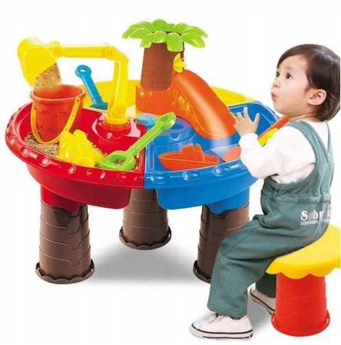 Портативная ПЕСОЧНИЦА СТОЛ 3 в 1 ВОДЯНОЙ СТОЛИК