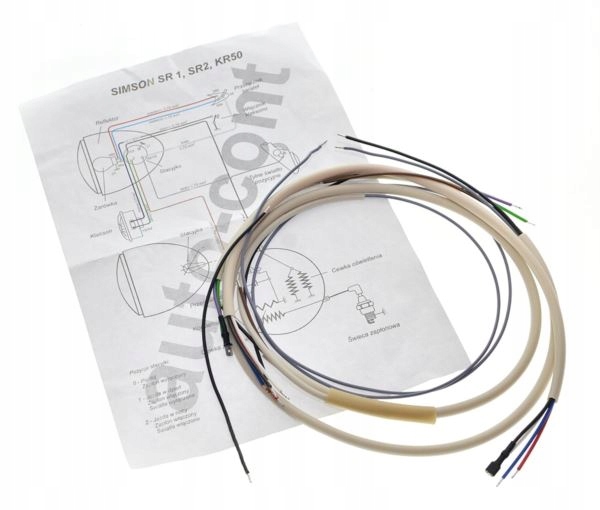 

Instalacja Simson SR1 SR2 kremowa wiązka kable