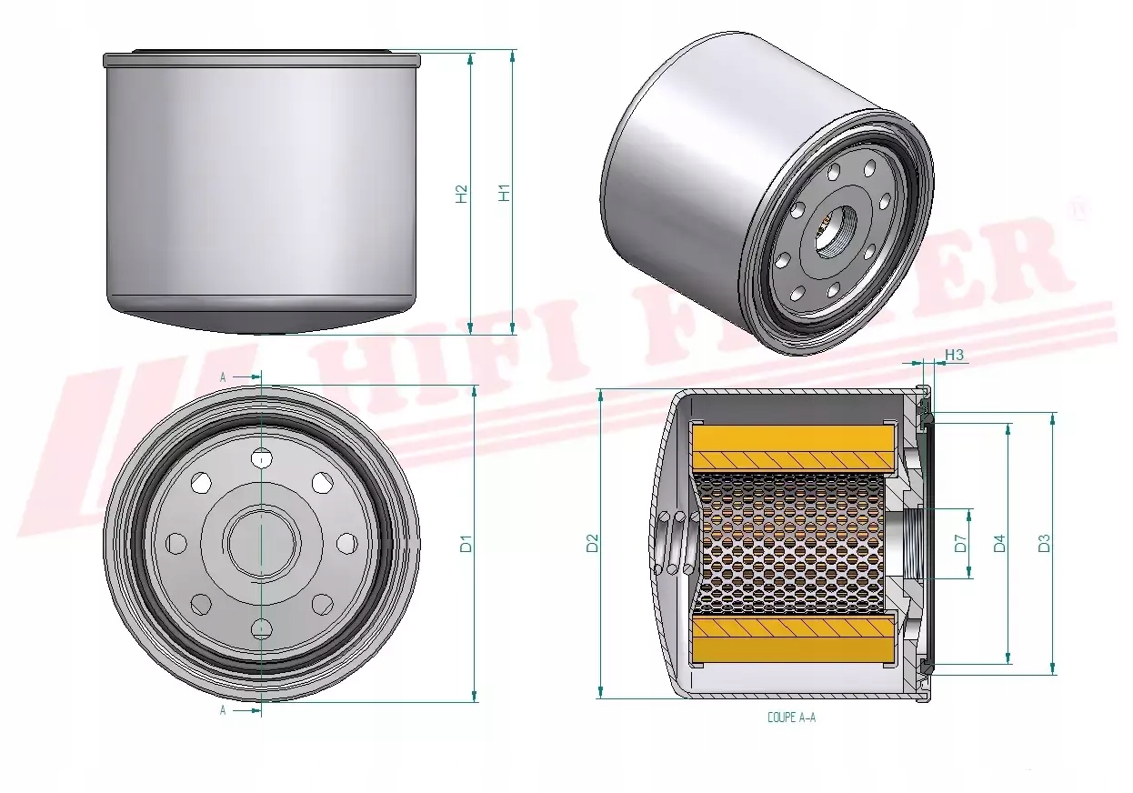 Filtr paliwa HIFI FILTER SN 7220 Stan opakowania oryginalne