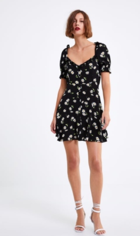 

Zara_sukienka W Kwiatki Na Guziki 2183043