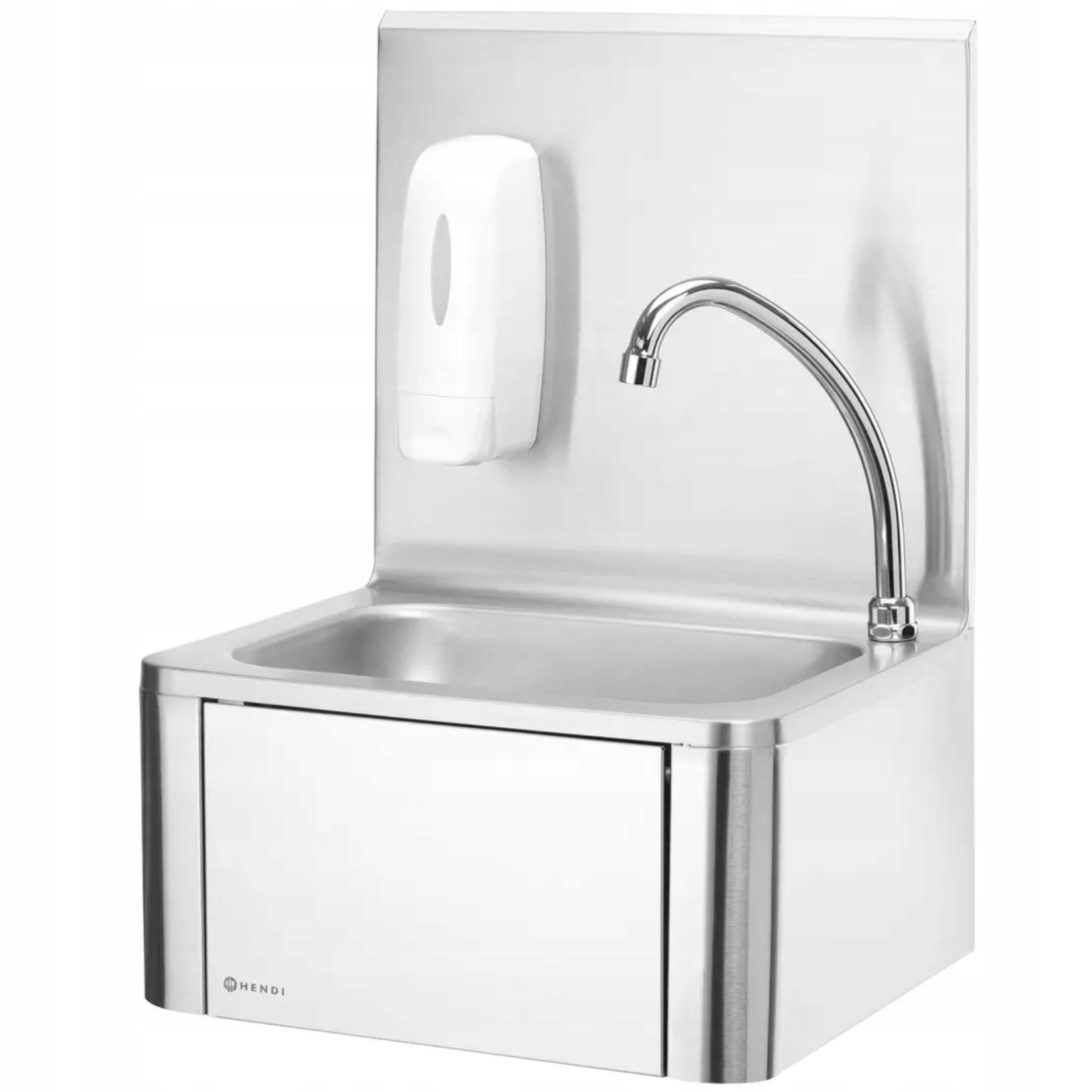 Umyvadlový dřez na ruce bezdotykový, kolenní, z nerezové oceli Hen