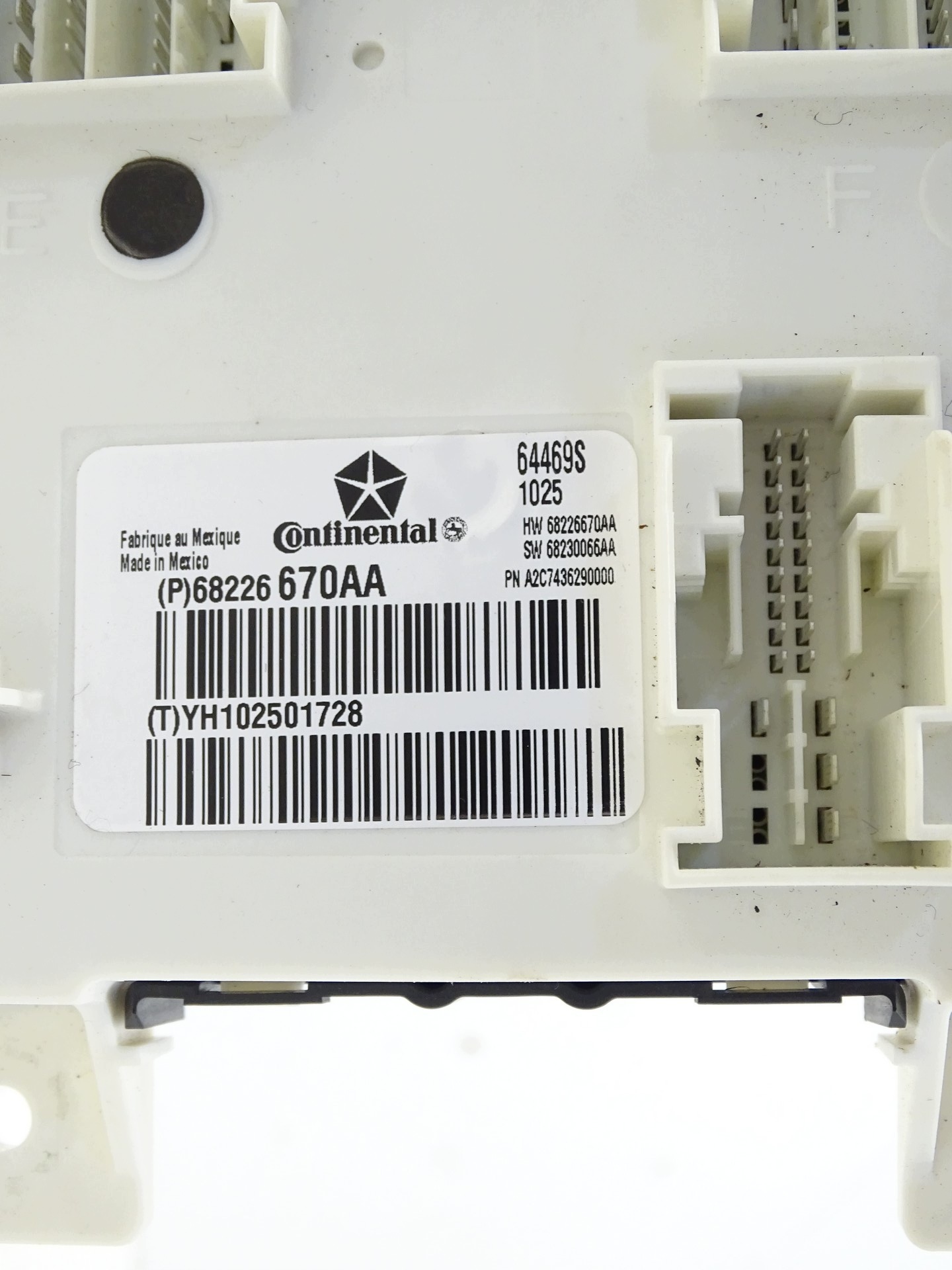 module control unit KOMFORTU MASERATI GHIBLI 68226670AA