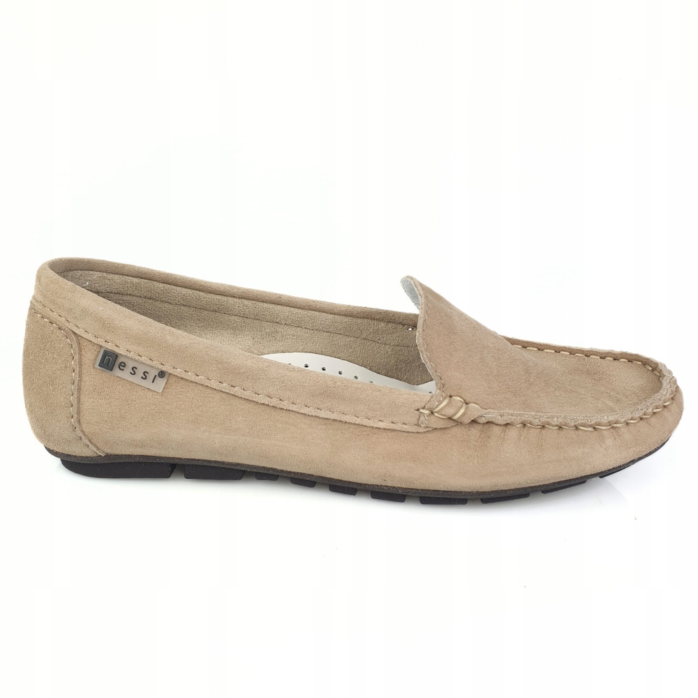 Nessi 17130 mokasyny beż jasny welur 38 Marka Nessi