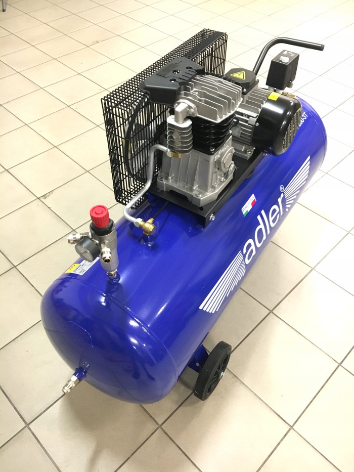 KOMPRESOR SPRĘŻARKA 200L 10 BAR 350 l/min WŁOSKI Wydajność efektywna 278 l/min