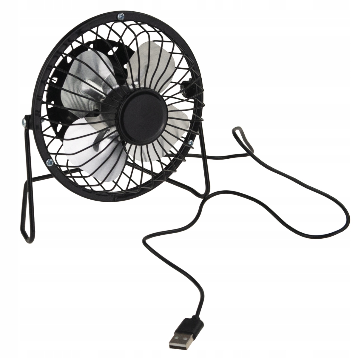 WIATRAK WENTYLATOR USB STOJĄCY METALOWY BIUROWY STOŁOWY WIATRACZEK NA BIURK Funkcje brak