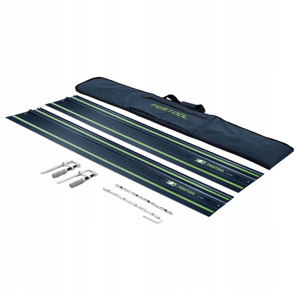 Szyna prowadząca 100 lat 2 x 1400/2 Torba, łączniki, ściski Festool 578937