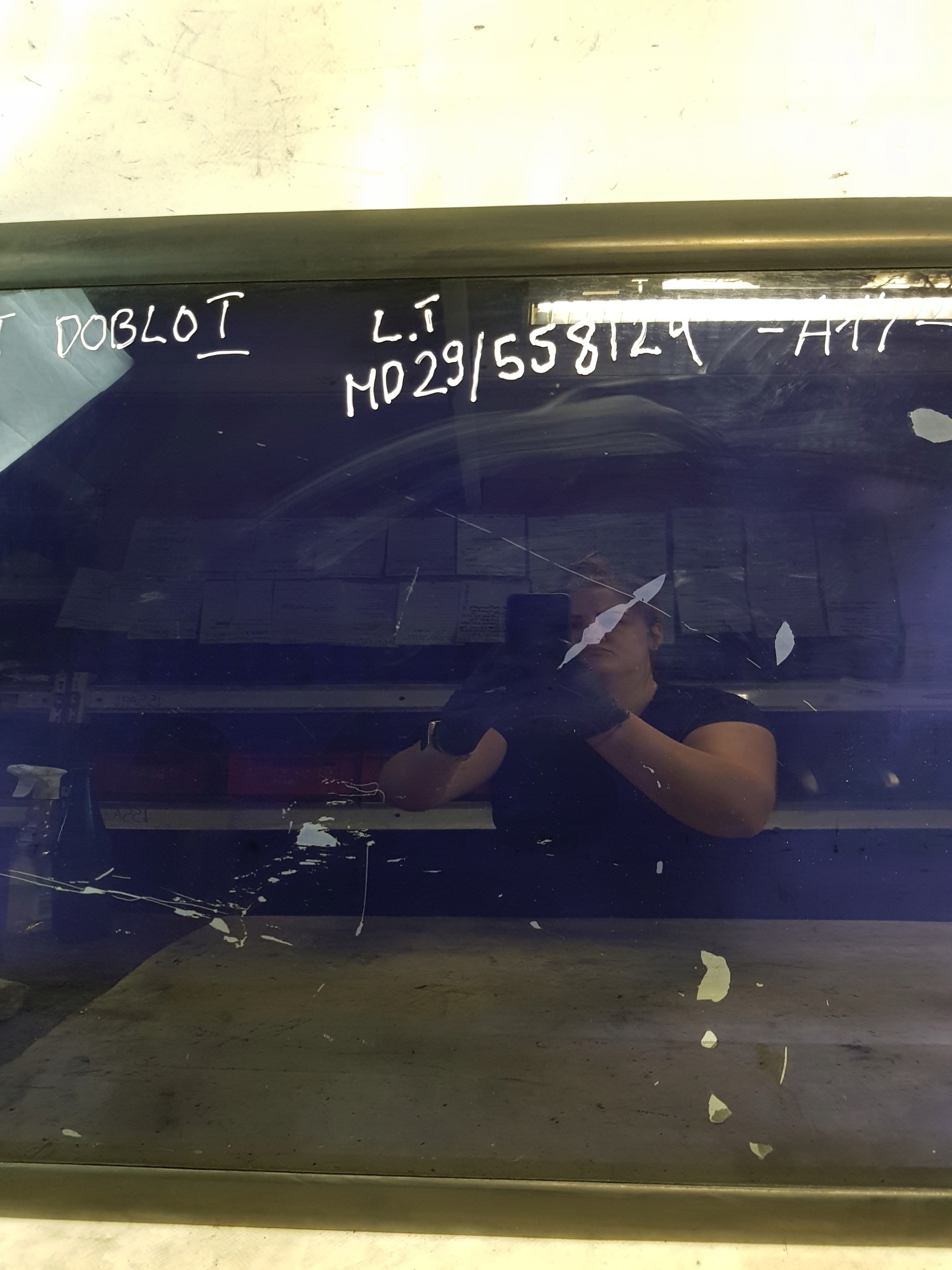 window door left rear part FIAT DOBLO and