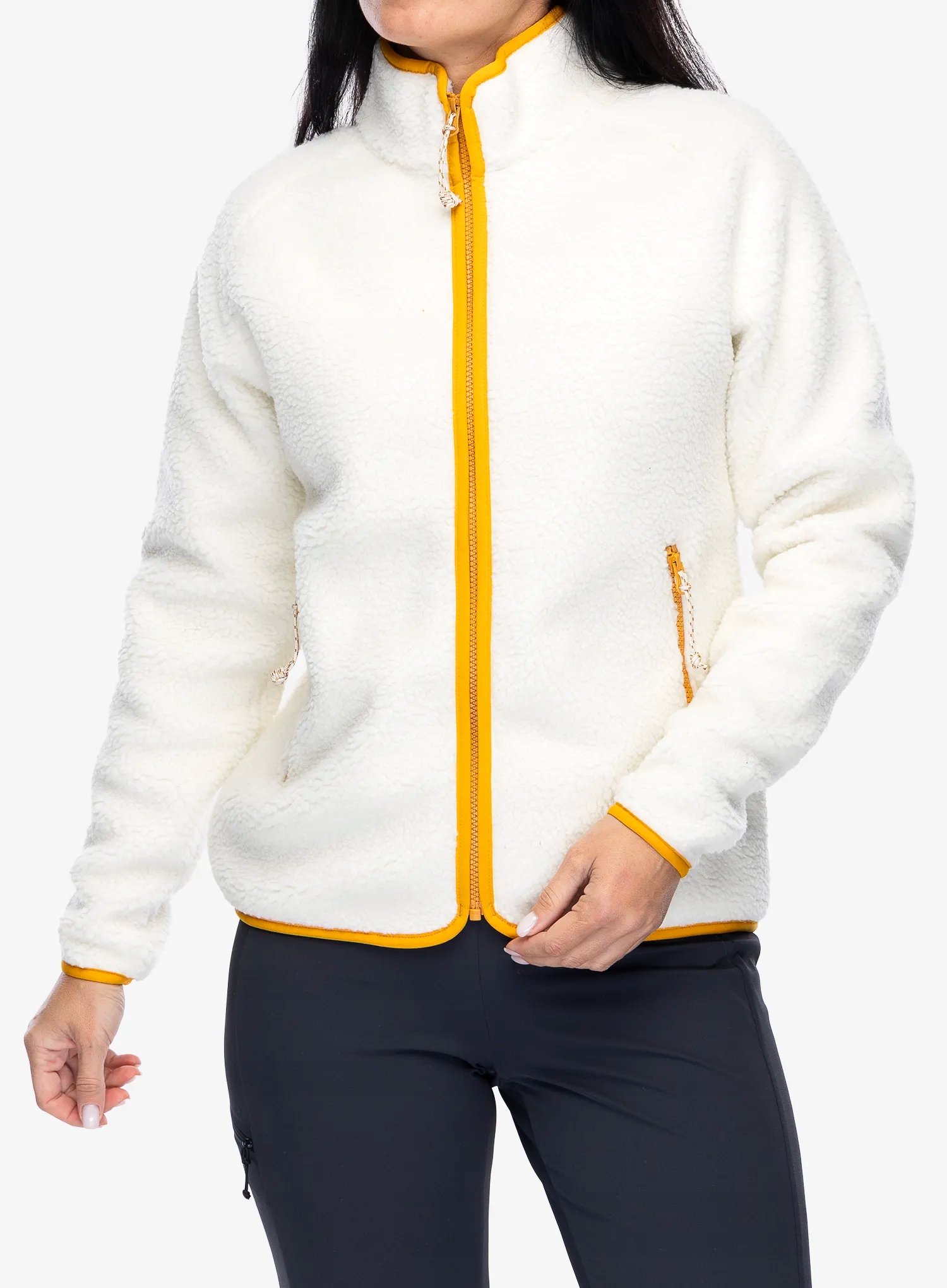 Fleecová Mikina dámský Fjallraven Vardag Pile Fleece chalk white Xs