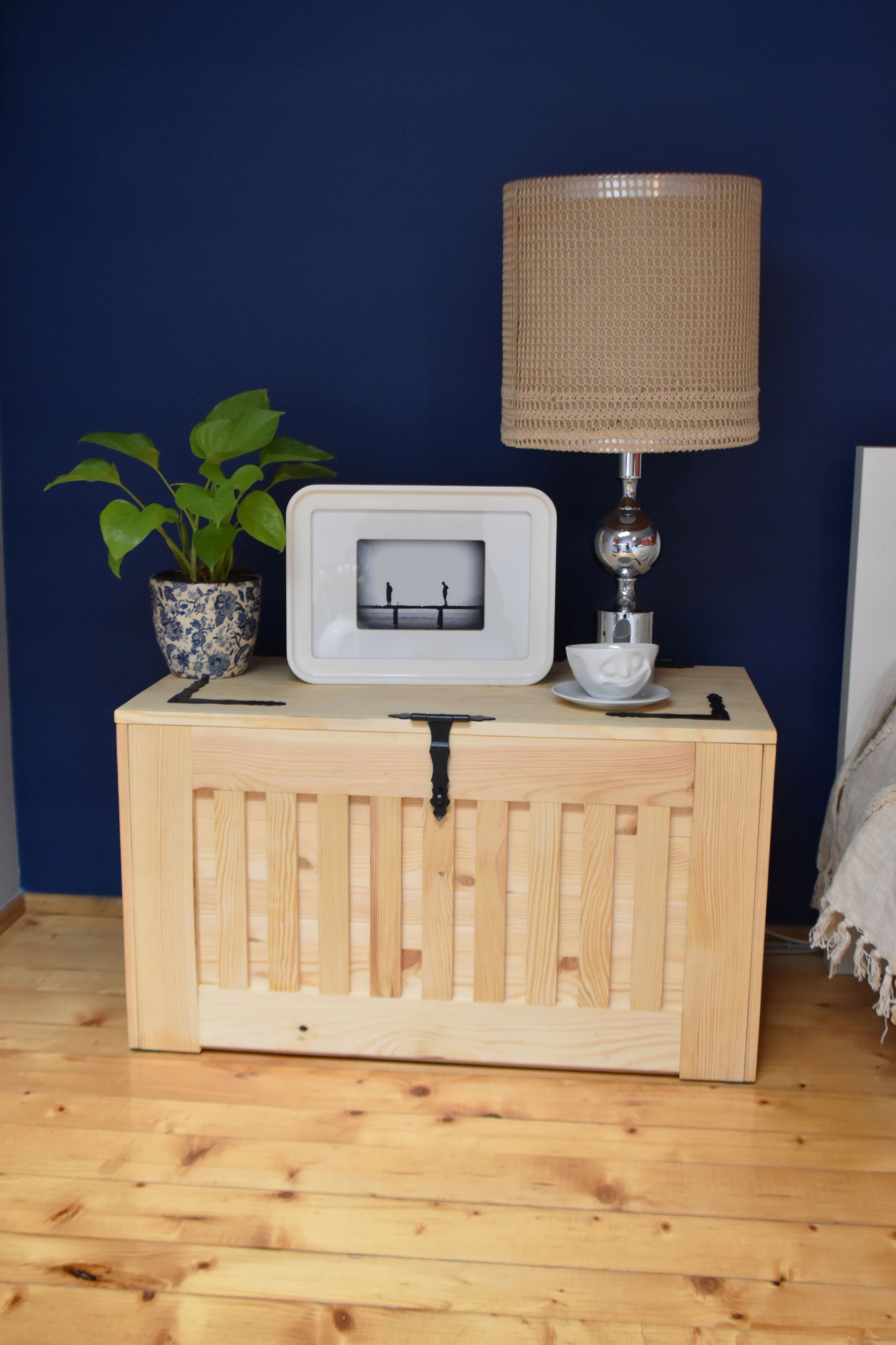 SKRZYNIA DREWNIANA EKOSTYL - NATURALNIE OLEJOWANA 140l Kolor mebla sosna