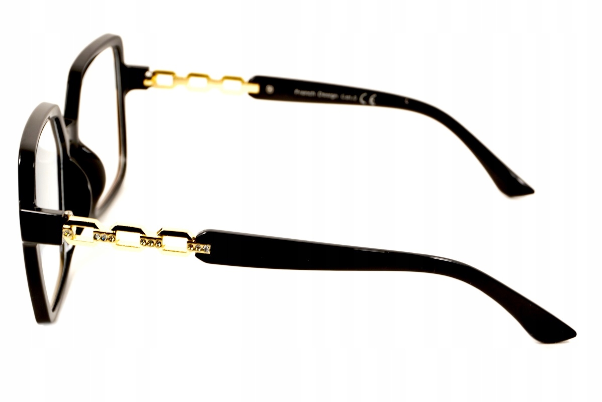 DAMSKIE OKULARY ZERÓWKI OVERSIZE GLAMOUR Z ETUI Kod producenta r 984k-1 + twarde etui