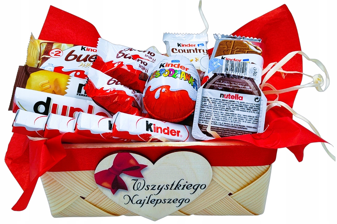 Dárkový koš Kinder Box Dárek k Narozeninám Svátek Sada Sladkostí 18 30