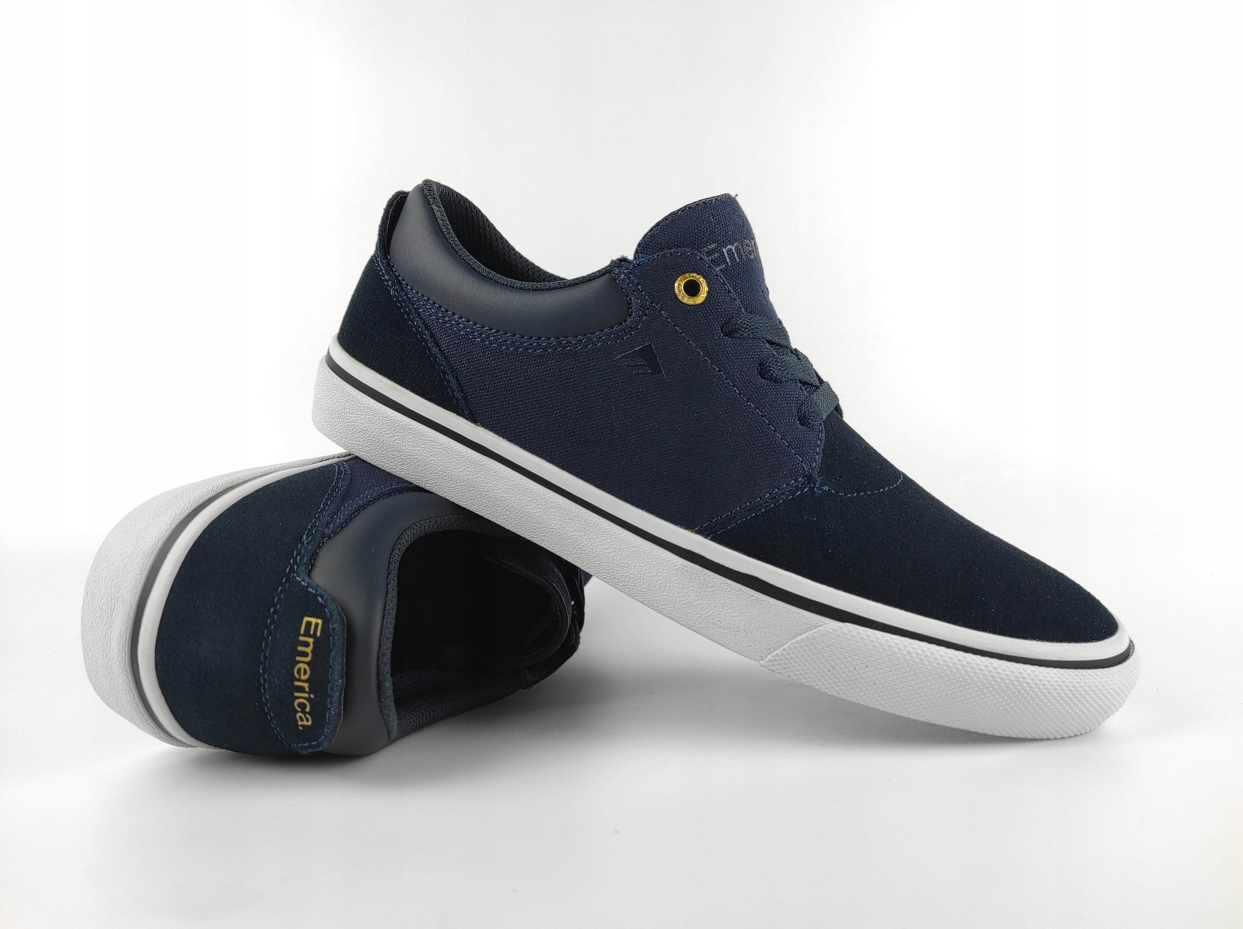 32 Pánské Boty Emerica Alcove Navy/gold 6101000119-470 Kůže vel 42