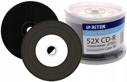 

Płyty Cd-r Vinyl Printable Czarny Nośnik 25 sztuk