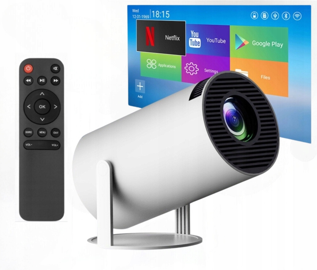 PROJEKTOR RZUTNIK ORYGINALNY HY300 ANDROID TV WIFI FULL HD PRZENOŚNY SMART Marka Magcubic