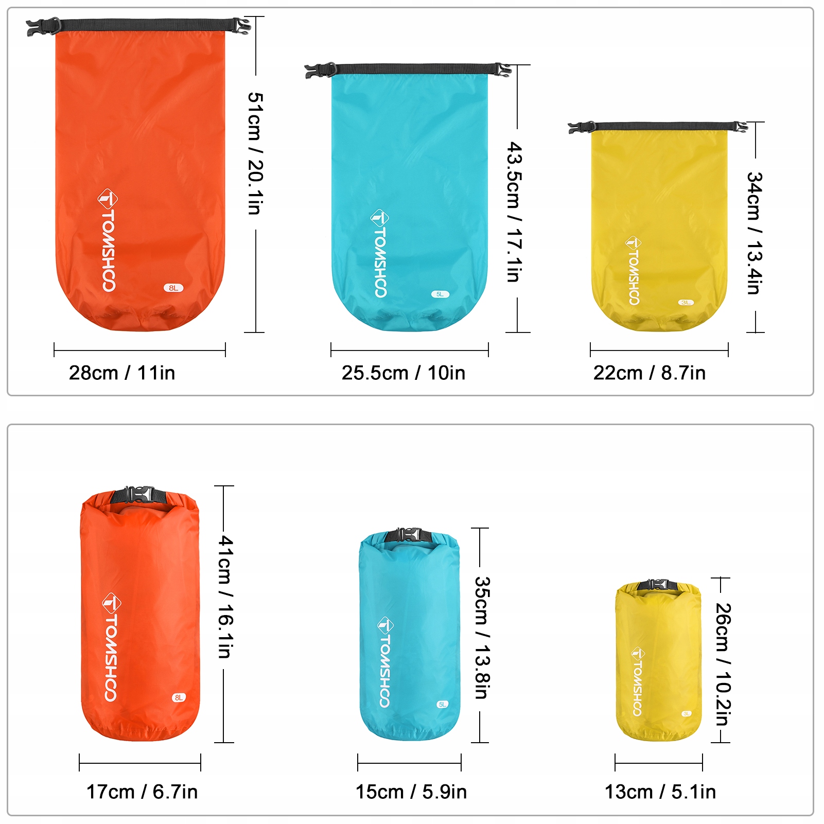 WOREK WODOSZCZELNY WODOODPORNY TORBA 5L 3L 8L Rodzaj torba