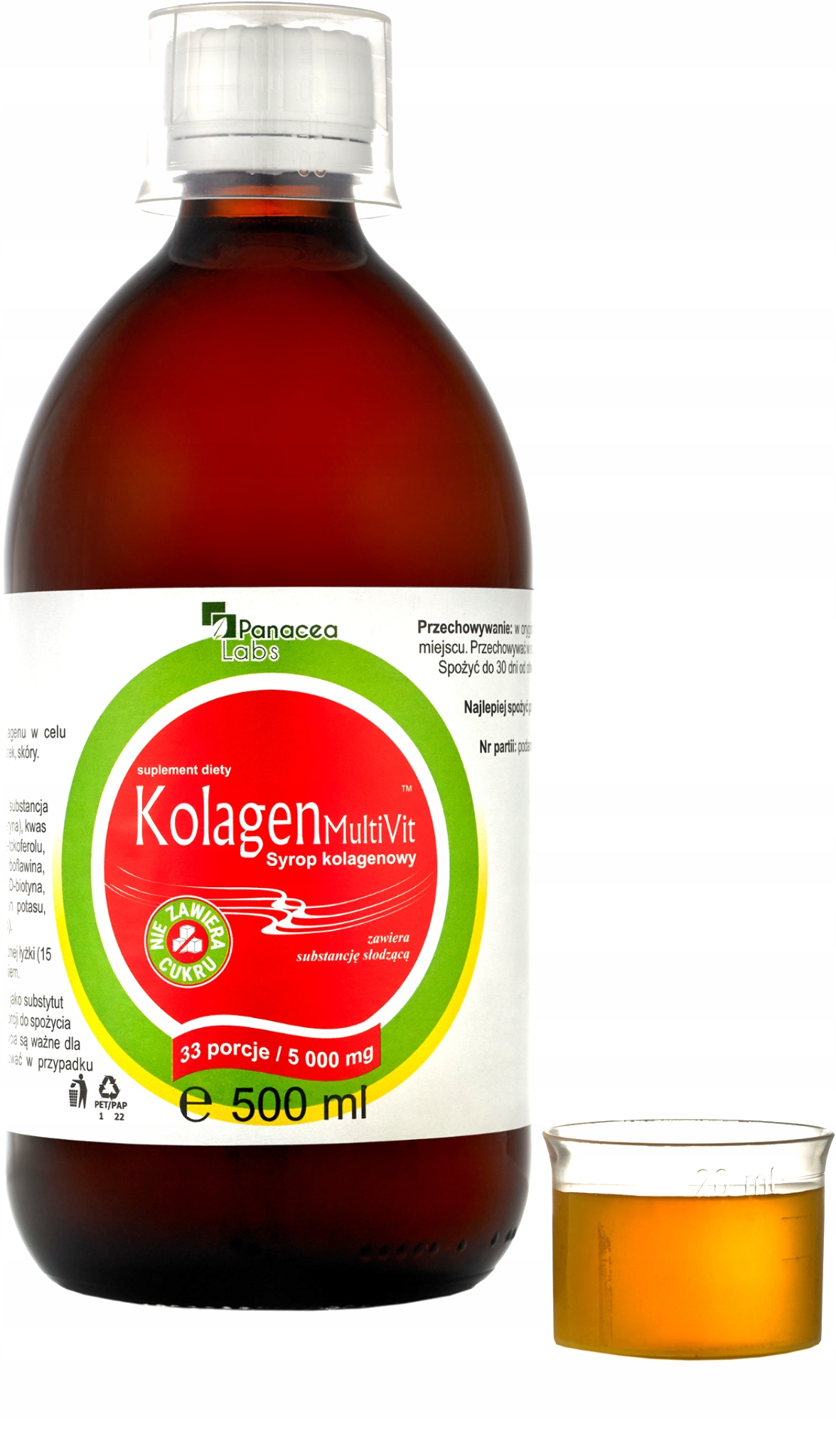 Panacea Labs Kolagen MultiVit PIELĘGNACJA TWARZY Syrop 500 ml