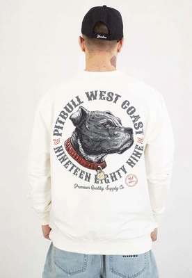 Mikina Pit Bull Bez Kapuce Strenght & Respect off white