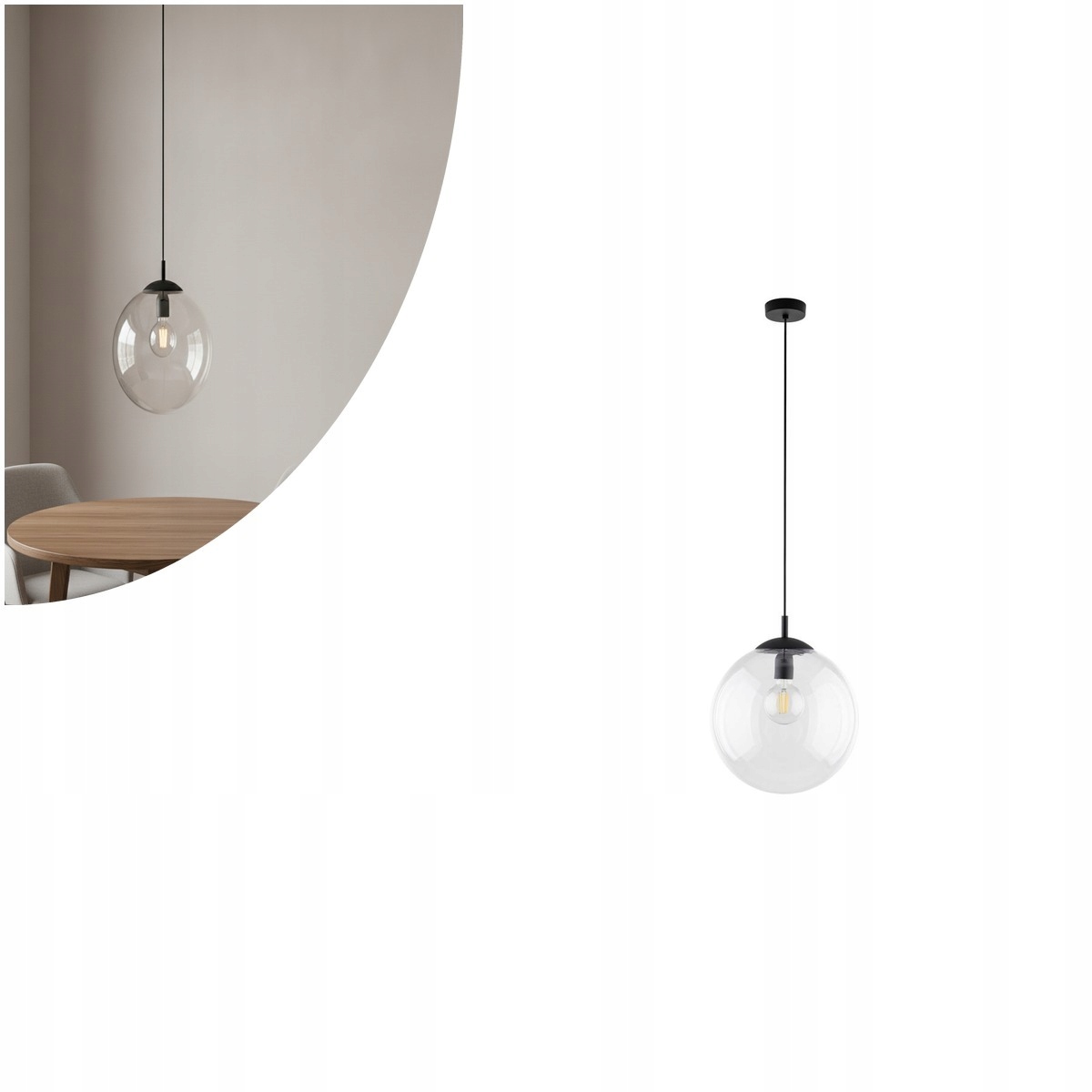 Závesná lampa Esme Transparent 3268 Tk Lighting