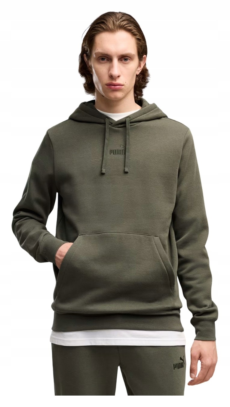 Mikina Puma Ess Small NO.1 Logo Hoodie khaki 692914 86 vel. S