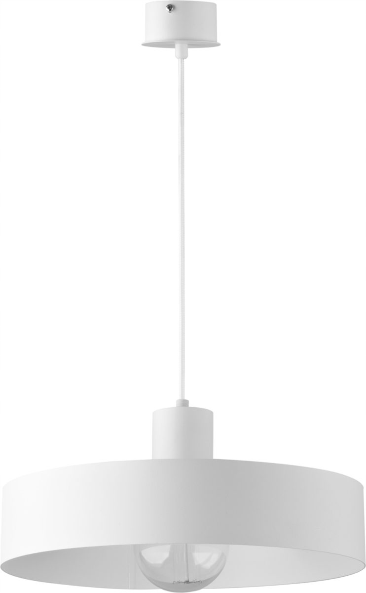 Závěsná lampa Sigma Lighting Rif 1 L bílá kovová E27 35 cm