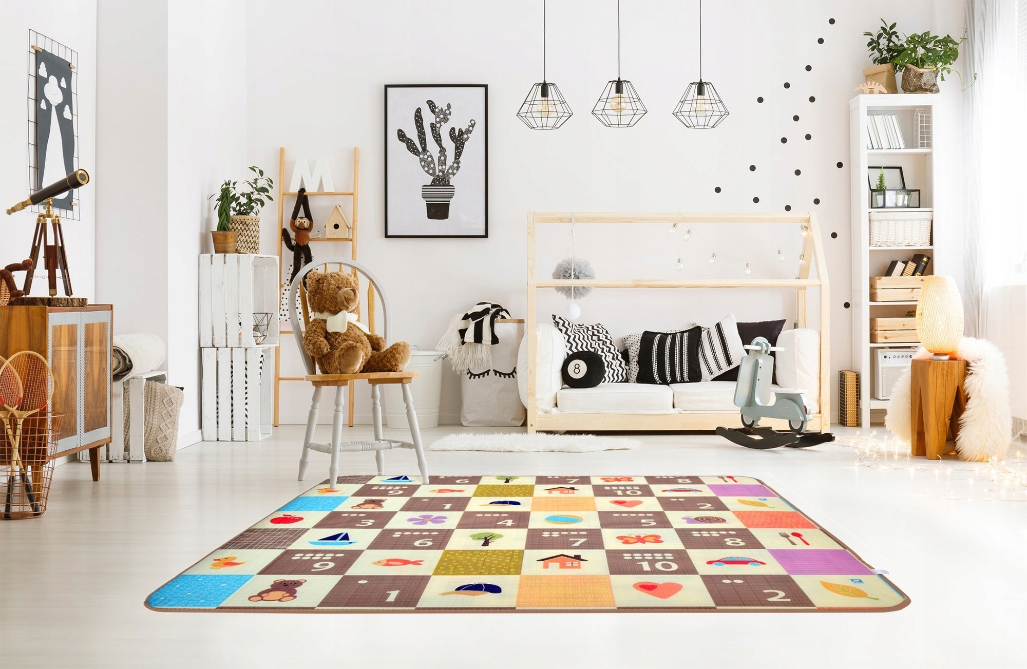 MATA EDUKACYJNA PIANKOWA KONTRASTOWA 150x180x1 Marka Humbi