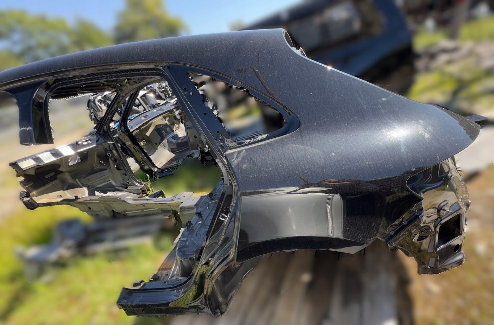 PORSCHE MACAN S 2015 quarter fender left rear part rear A1 041