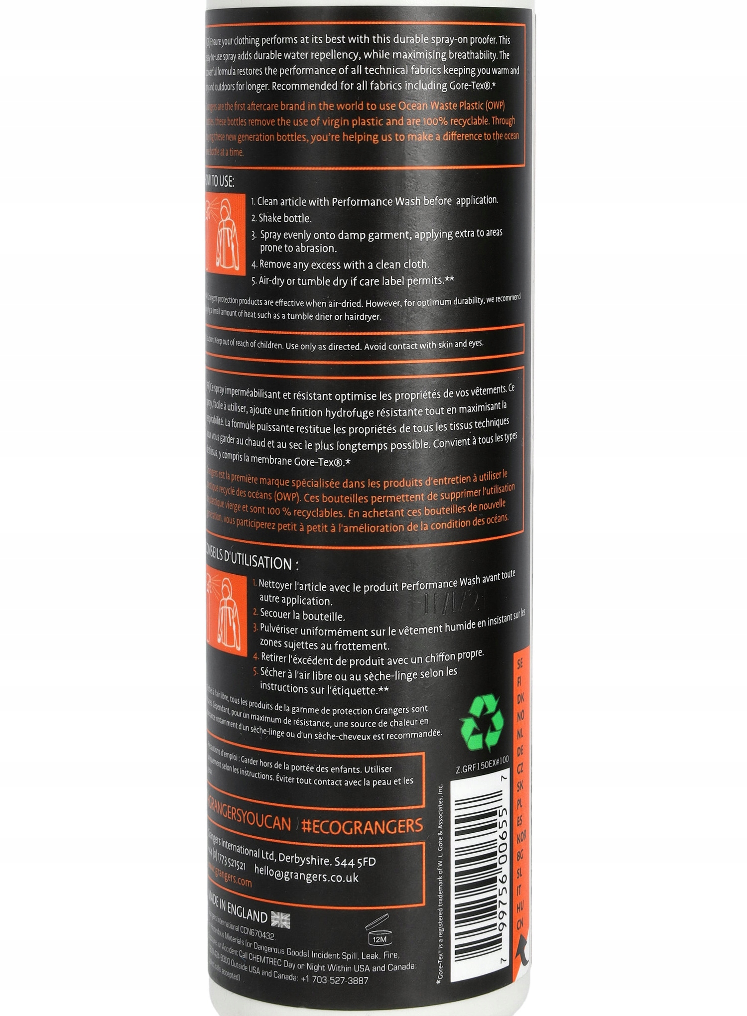 Impregnat Grangers Performance Repel Plus Spray 275ml Marka Granger's