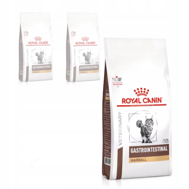 Levně Royal Canin Veterinary Gastrointestinal Hairball 3x400g Suché Krmivo Pro Kočky