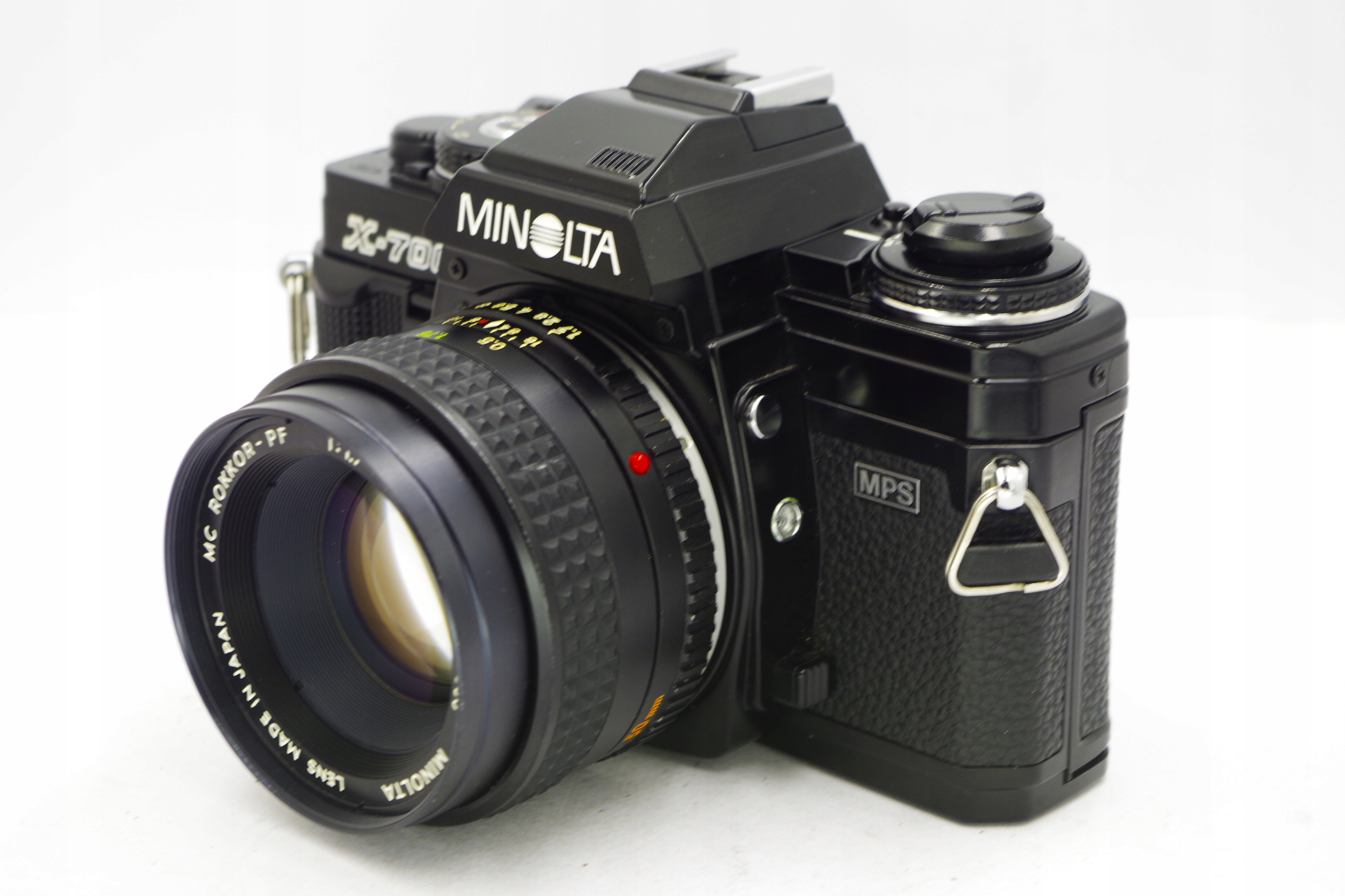 MINOLTA X-700 MPS + MINOLTA MC ROKKOR 50mm 1:1.7 Świetnyn Stan Ustawianie ostrości manualne