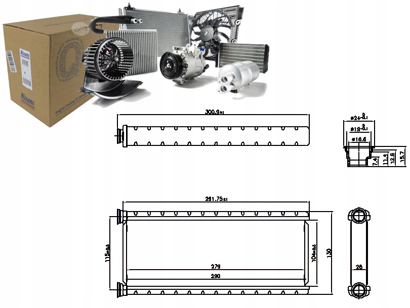 NAGRZEWNICA DS DS 7 CITROEN BERLINGO BERLINGO MINIVAN C4 GRAND