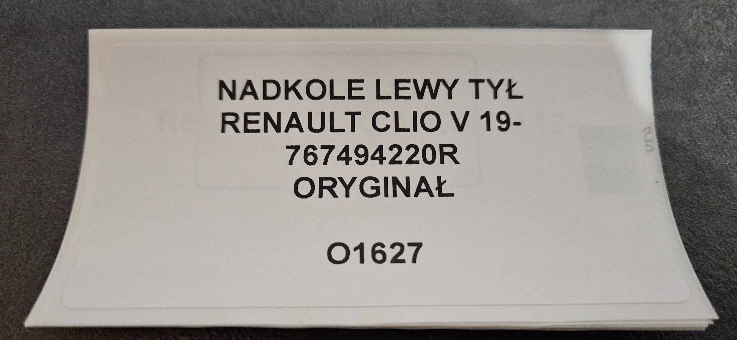 mudguard rear. left side Renault Clio V 767494220R
