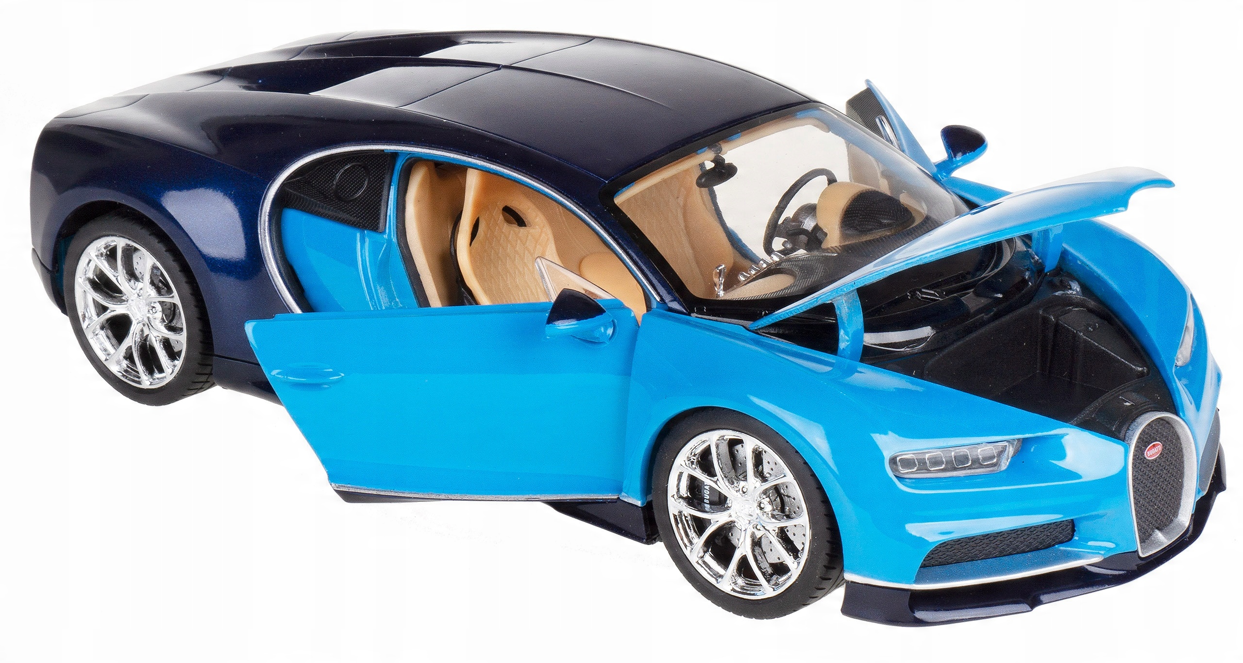 

Bugatti Chiron Model Metalowy Welly 1:24 Niebieski