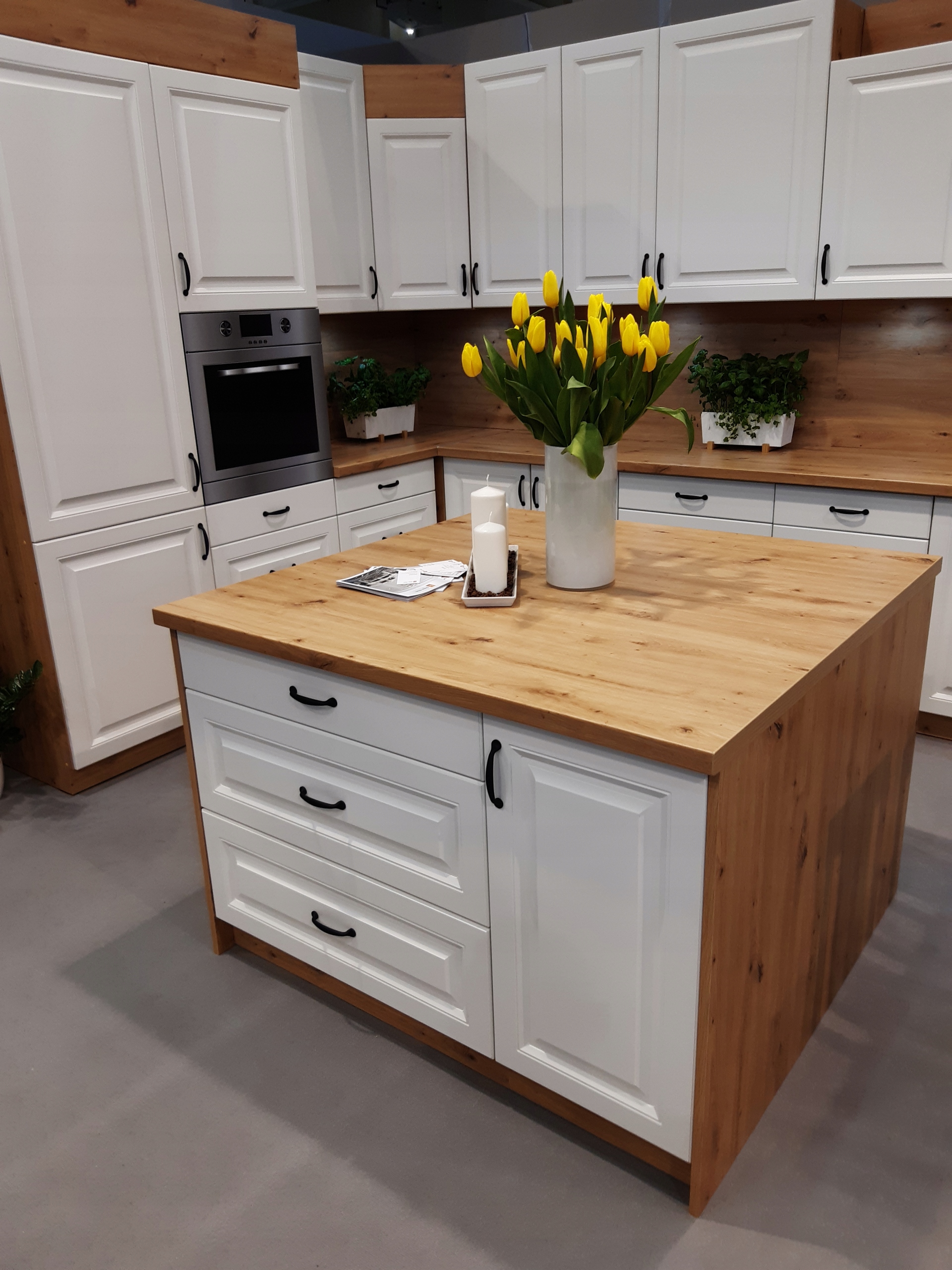 Кухонная мебель STILO MDF 235 см белый матовый бренд другое