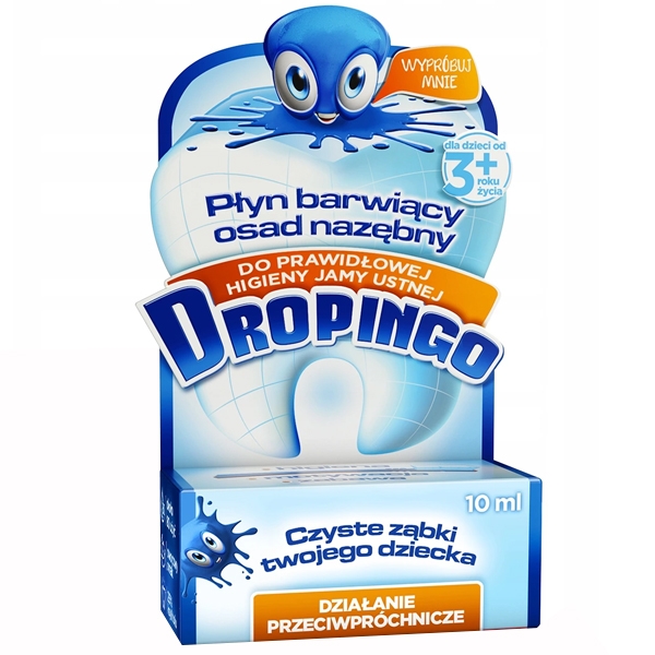 DROPINGO PŁYN BARWIĄCY OSAD NAZĘBNY 10ML HIGIENA
