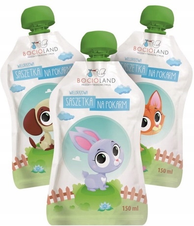 

Bocioland Wielorazowe Saszetki Tubki 150ml 3szt