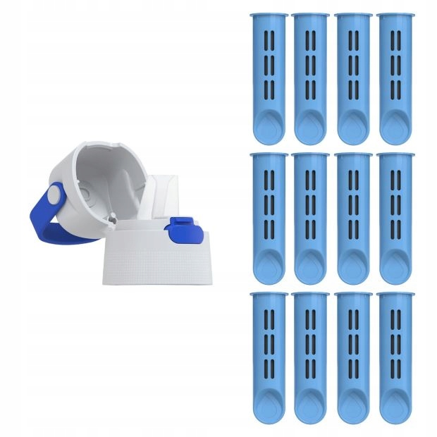 Uzávěr a 12 vložek do filtrační láhve Dafi Solid Safírová