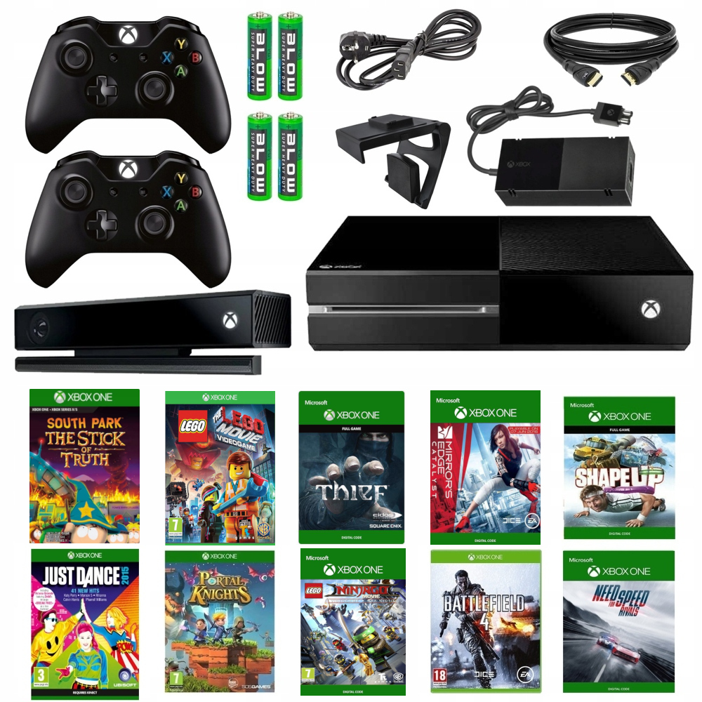 Xbox - Xbox One 500GB + kinect + ゲームソフト2本の通販 by