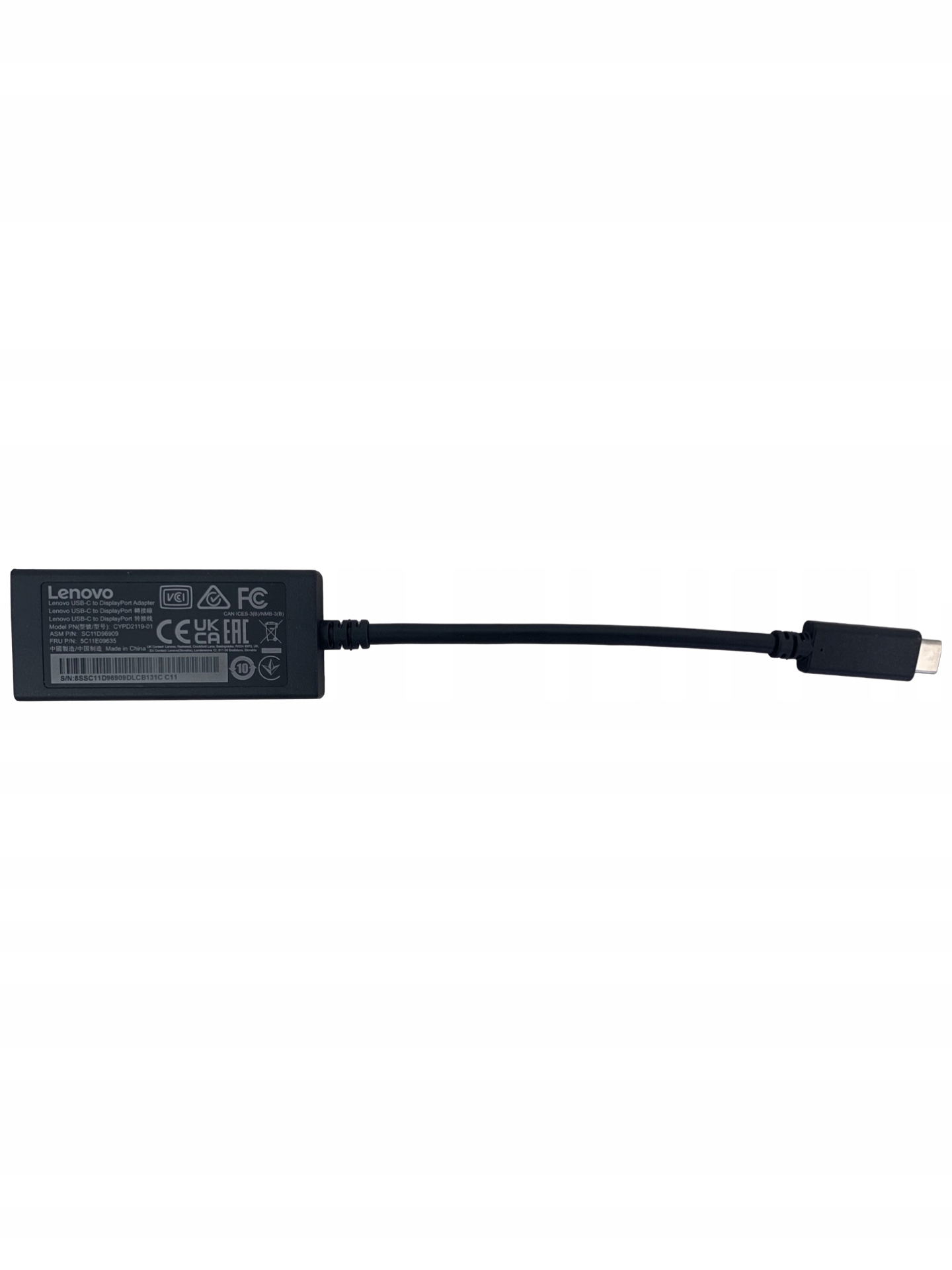 Adapter Lenovo USB-C to DisplayPort CYPD2119-01 Stan opakowania oryginalne